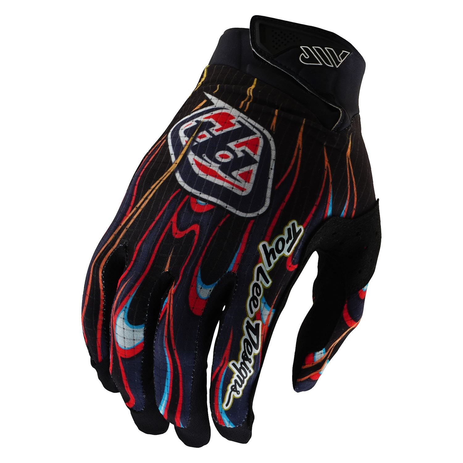 Troy Lee Designs Spring 2025 MX Gloves AIR Youth Torched Black Red